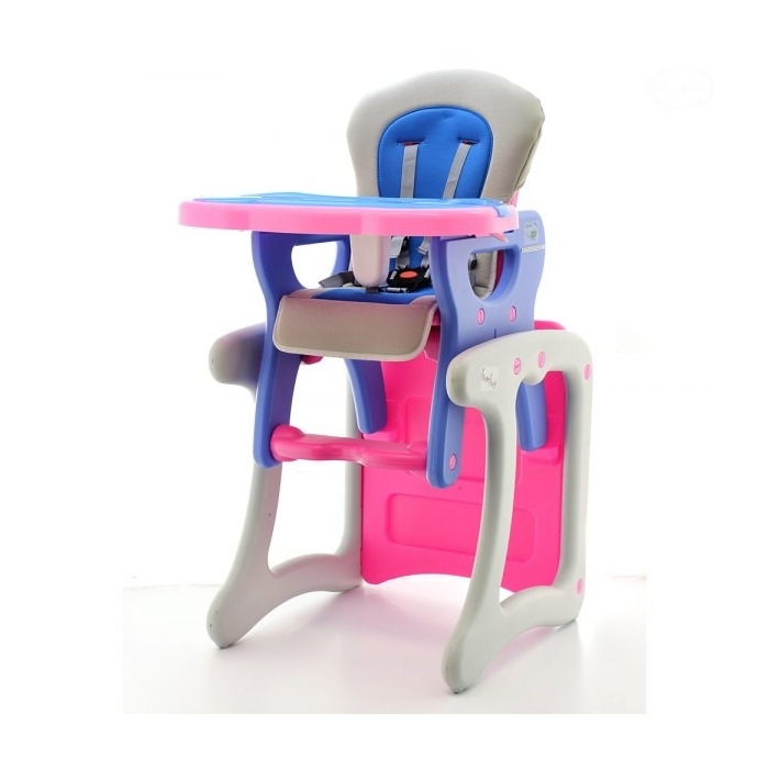 Scaun de masa multifunctional EURObaby HB - Roz