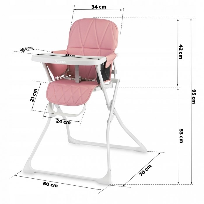 Scaun de masa Ricokids Nuco - Roz