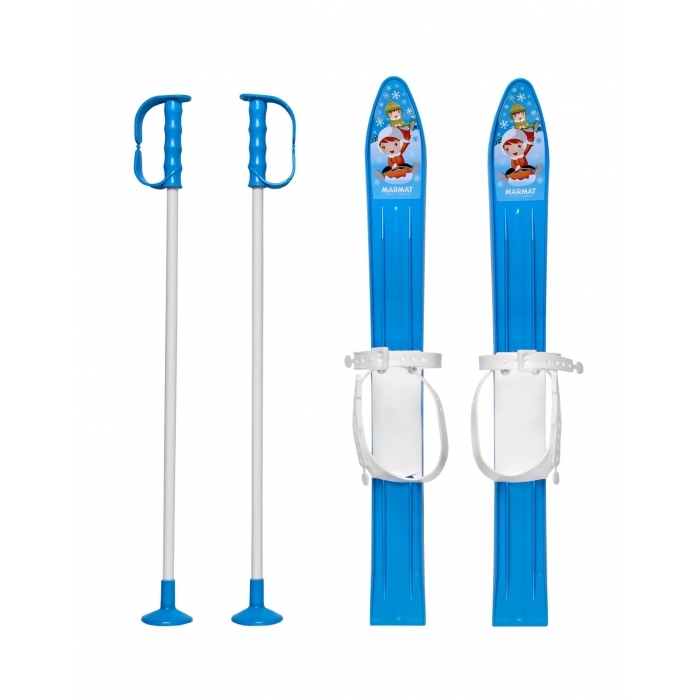 Schiuri copii Marmat 60 cm - Albastru