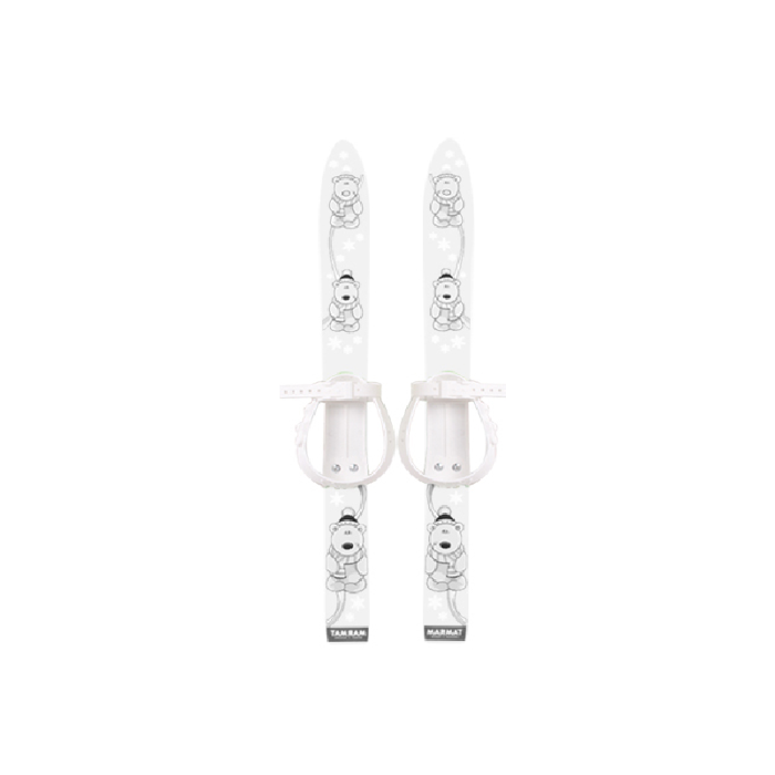 Schiuri copii Marmat 70 cm - Alb