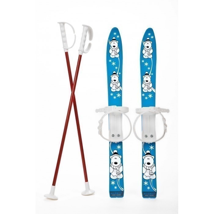 Schiuri copii Marmat 70 cm - Albastru