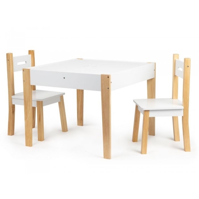Set de masa cu doua scaune pentru copii Ecotoys OTI43