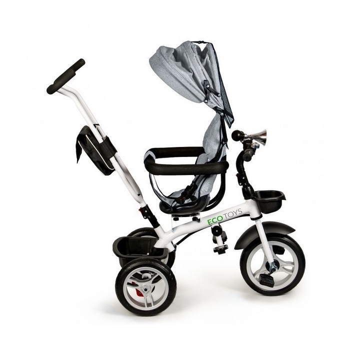 Tricicleta cu sezut reversibil Ecotoys JM-322 - Gri