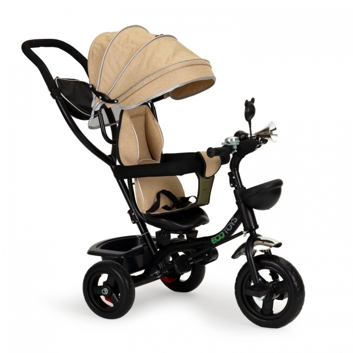 Tricicleta cu sezut rotativ Ecotoys JM-066-9 - Bej