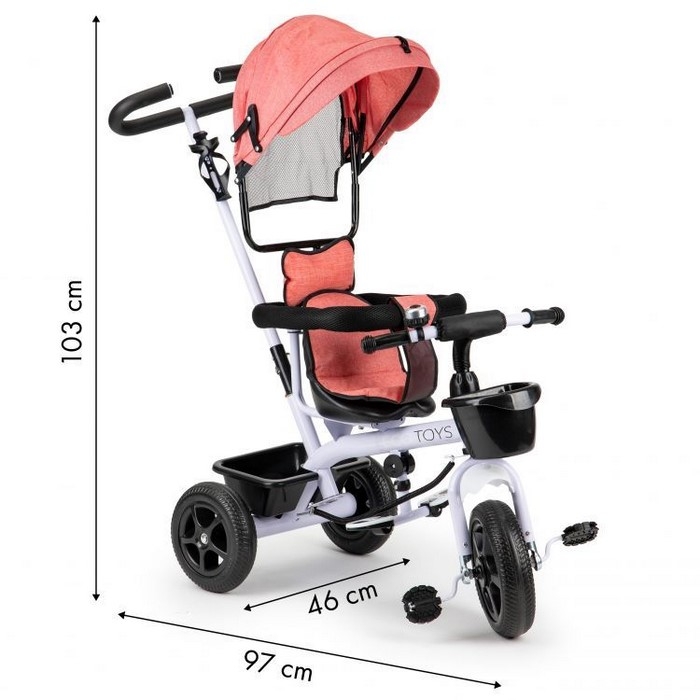 Tricicleta Ecotoys BW-212 - Roz