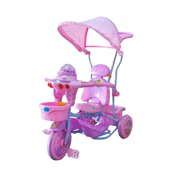 Tricicleta EURObaby 2890AC - Roz