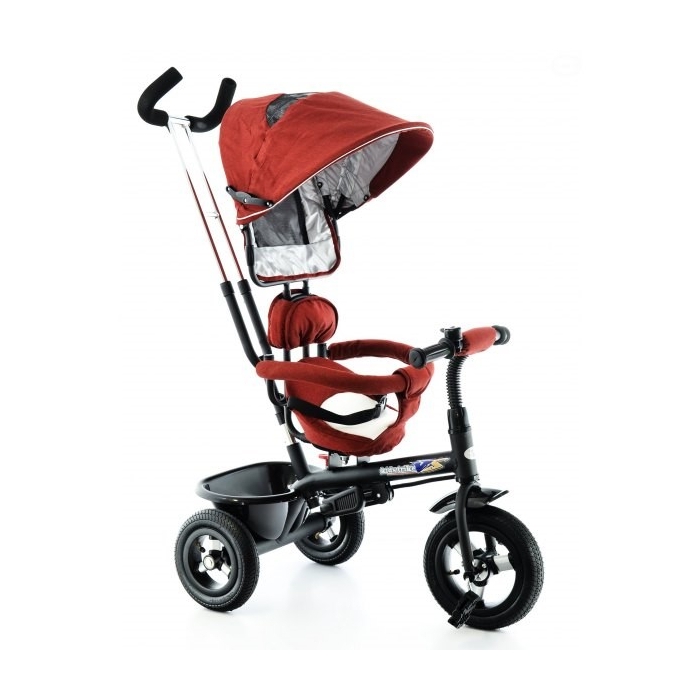 Tricicleta EURObaby cu scaun rotativ T306E - Rosu