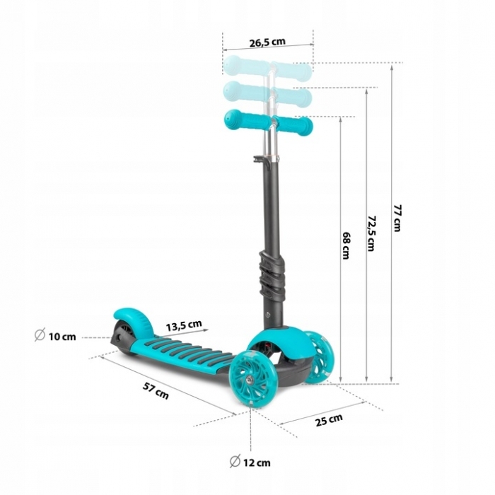 Trotineta Ricokids Buggy - Albastru